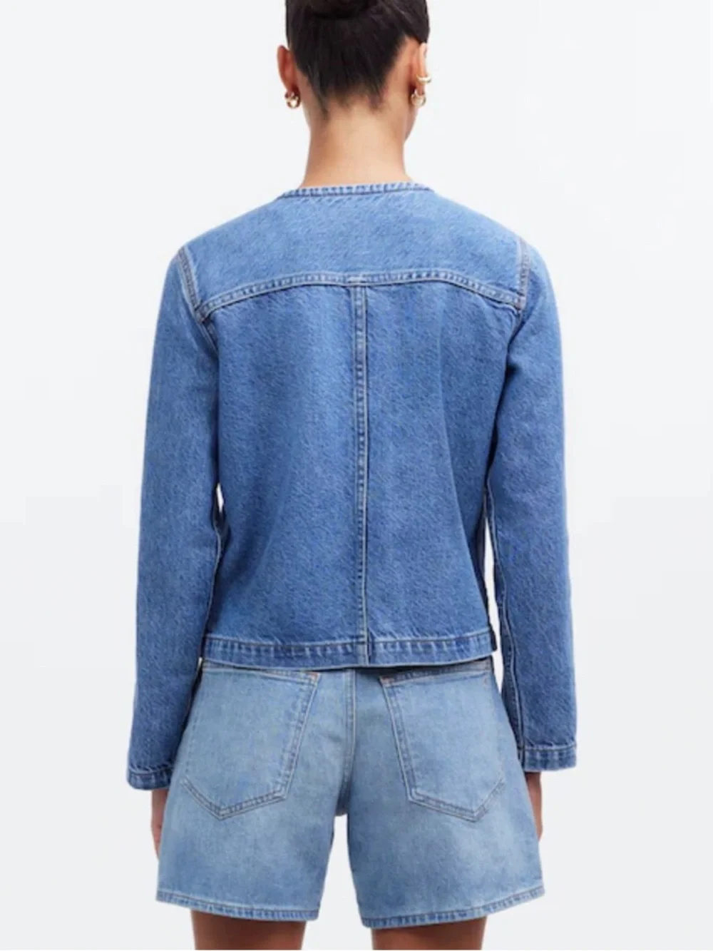 Madewell Denim Lady Jacket in Lakecourt Wash - Picture 8 of 8